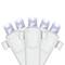2' x 8' Pure White LED Wide Angle Net Style Column Wrap Christmas Lights White Wire